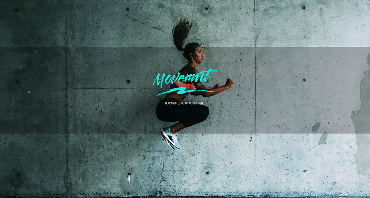 movemnt brand image - woman jumping in active wear