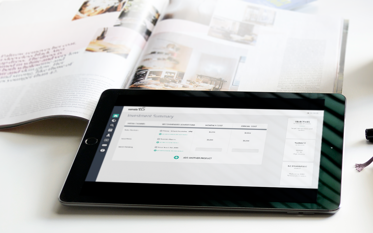 investment summary mock